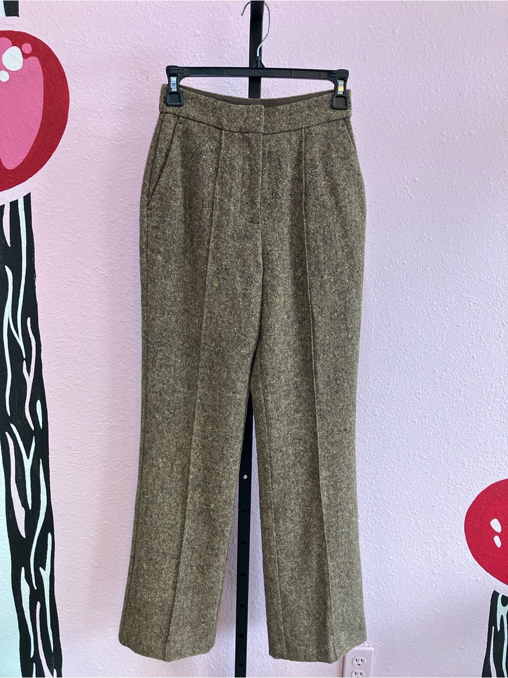 NWT | ALIGNE Brown Lena
Wool Mix Trousers Pants Size 2